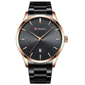 Shop the XIRUVE Waterproof Quartz Watch for Men with a stainless steel strap. Perfect for any occasion, featuring a sleek minimalist design. Keywords: waterproof watch, quartz watch, minimalist design