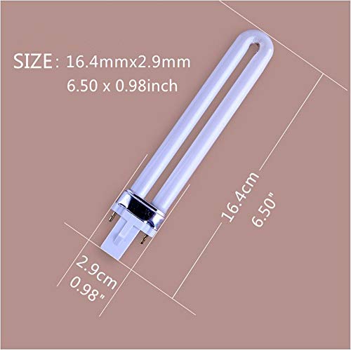 Xichen - 4 PCS 9W UV 365nm Replacement Bulbs for Nail Art Dryers, LED