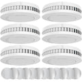 Xindum Smoke Detector with Magnetic Mount, Pack of 6, CE Tested