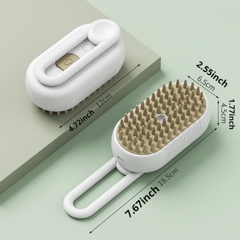 Discover the Yongyoung 2pcs Pet Spray Massage Brush with soft head, USB charging, and rotating handle. Perfect for grooming and pampering your pets! Keywords: pet brush, spray massage, USB charging