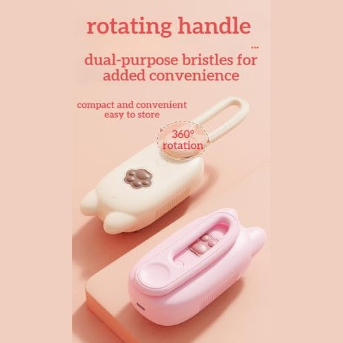 Yongyoung - Pet Spray Massage Brush with Soft Head, USB Charging, Rotating Handle