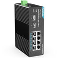 Yuanley 8-Port Gigabit Ethernet Switch - Unmanaged, DIN-Rail, IP30