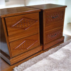 Bedside Drawer Nightstand with Wooden Storage