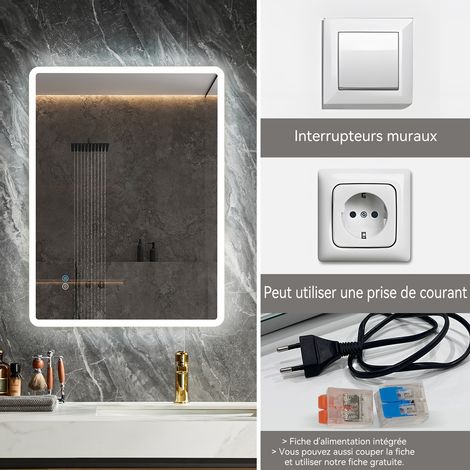 HOROW LED Bathroom Mirror with Touch Control
