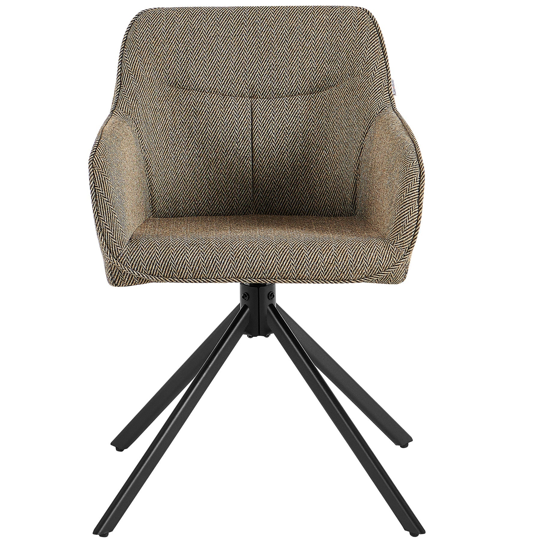 Casa Moro 360° Swivel Armchair with Backrest in Brown