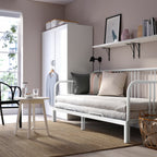 FYRESDAL White divan frameTwin size