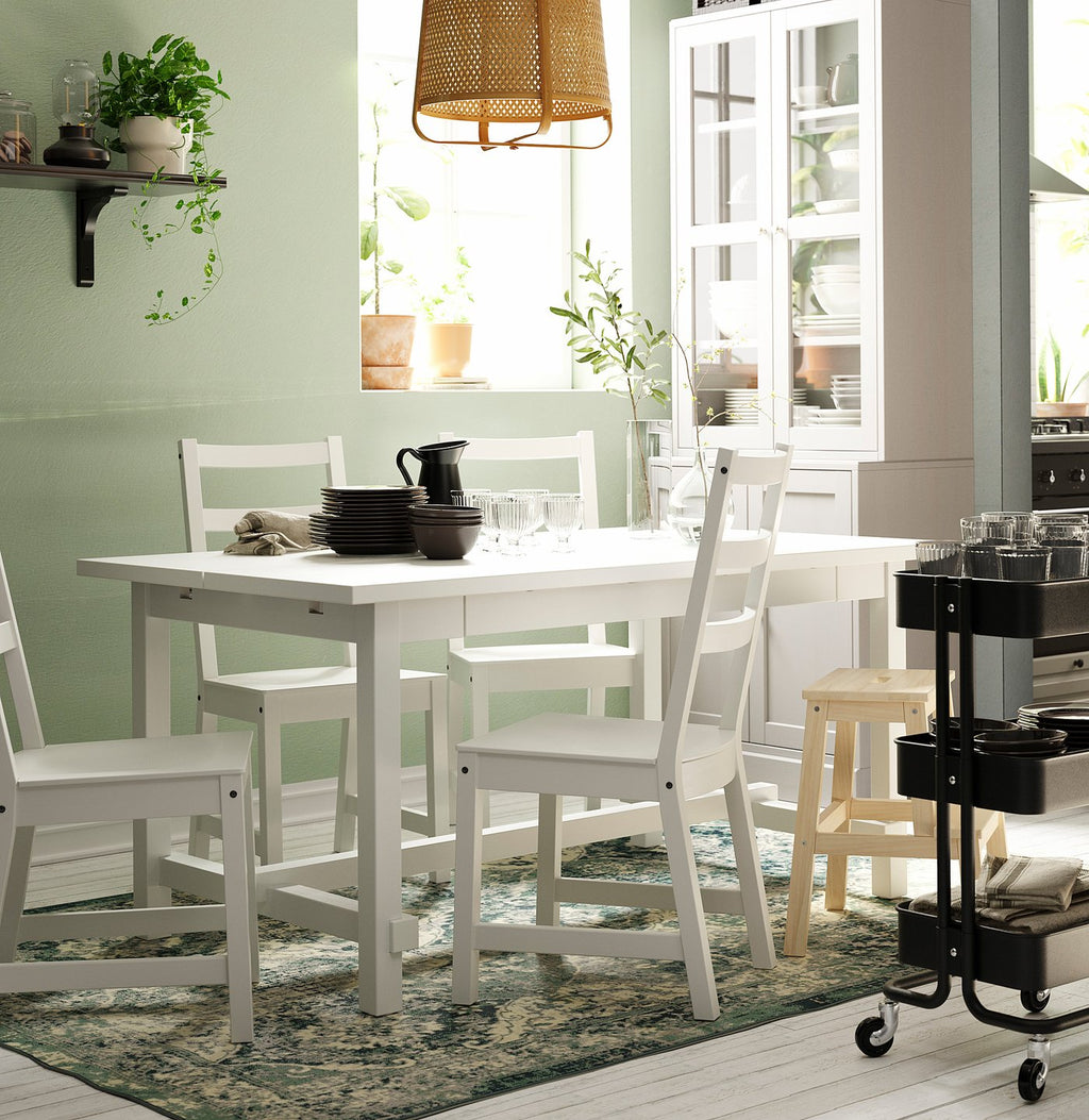 IKEA NORDVIKEN Ladder-Back Chair in White