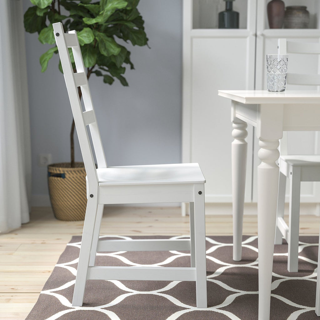 IKEA NORDVIKEN Ladder-Back Chair in White