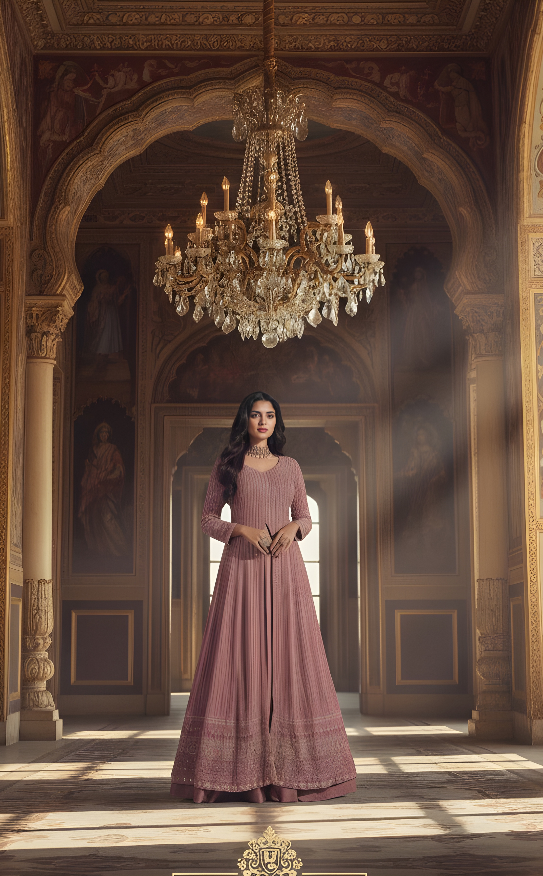 Glamorous women’s maxi Anarkali dress - Perfect for weddings, festive events, and party wear