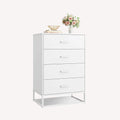 WLIVE 4-Drawer Minimalist Modern Wood Storage Chest with spacious drawers
